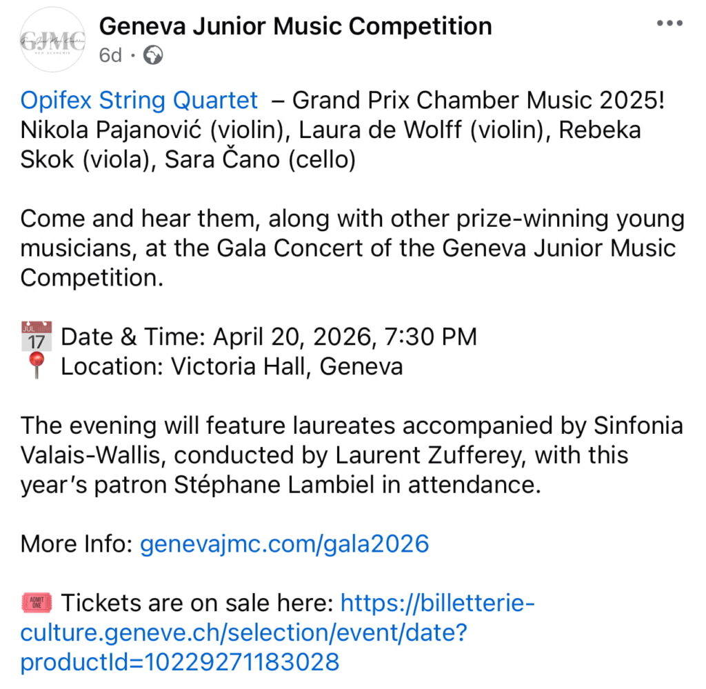 Geneva Junior Music Competition